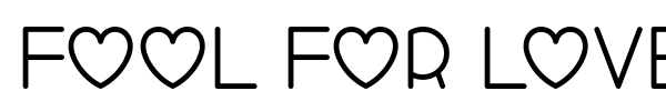 Fool For Love font preview